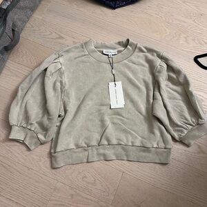 NWT Something Navy Cropped Sweatshirt